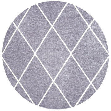 Cole Minimalist Diamond Trellis Area Rug